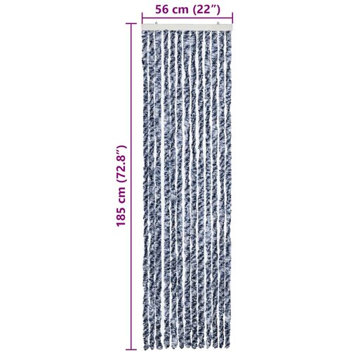  Zastor protiv insekata plavo-bijelo-srebrni 56 x 185 cm &amp;scaron;enil Slike