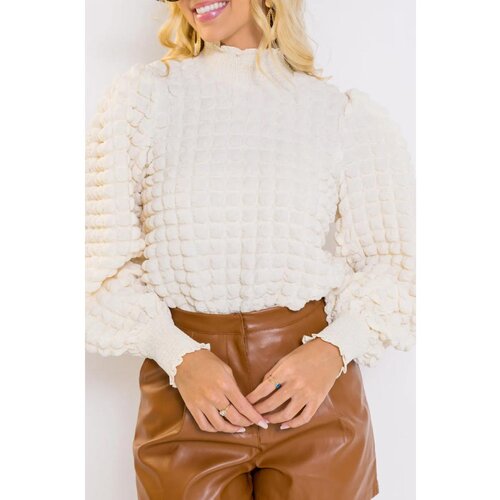 Fenzy Pulover S Teksturo, Bel Slike