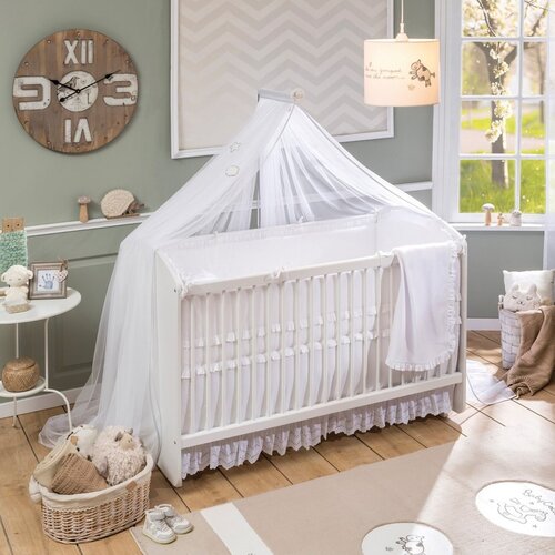 Baby cotton WHITE SWINGING BEBI KREVETAC (70x130 cm) Slike