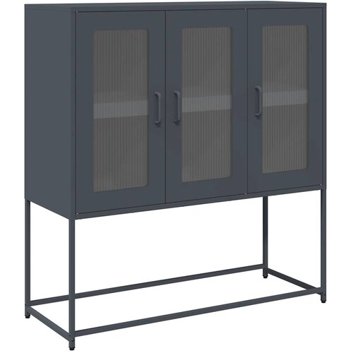 Maison Chic Komoda - Predalnik antracitna 100,5x39x107 cm hladno valjano jeklo, (21721314) Cene