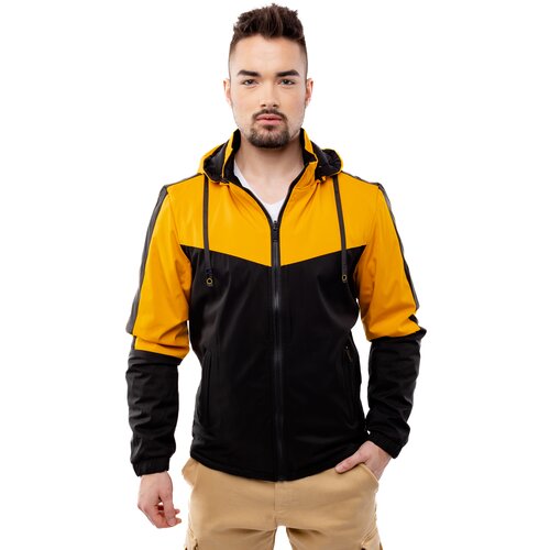 Glano Men's Double-sided Jacket - yellow Cijene