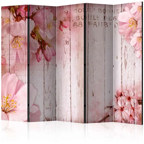  Paravan u 5 dijelova - Pink apple blossoms II [Room Dividers] 225x172