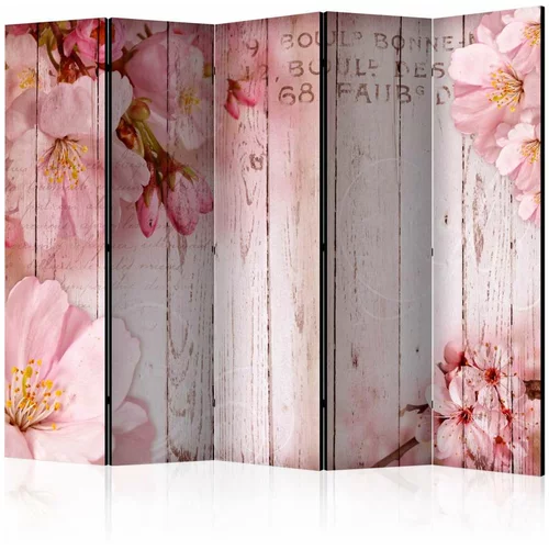  Paravan u 5 dijelova - Pink apple blossoms II [Room Dividers] 225x172