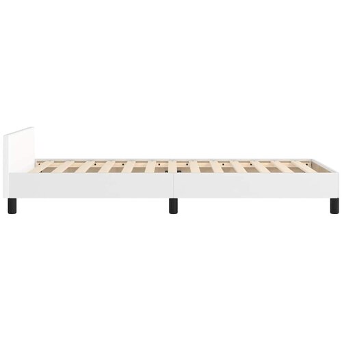  Okvir kreveta s uzglavljem bez madraca bijeli 90x200 cm Slike