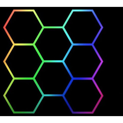  Hexagon LED tube 8 heads RGB 12V 410mm 35pcs Slike