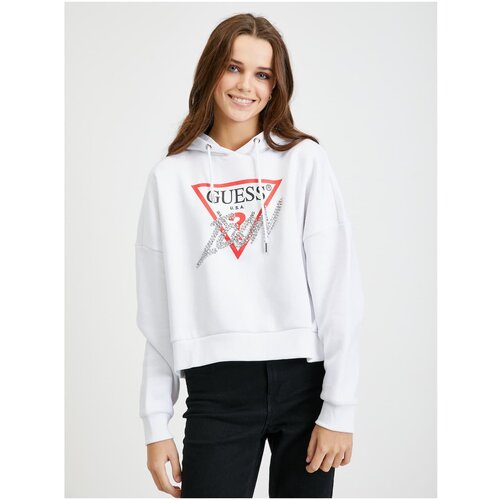 Guess White Women's Oversize Hoodie - Women | ePonuda.com