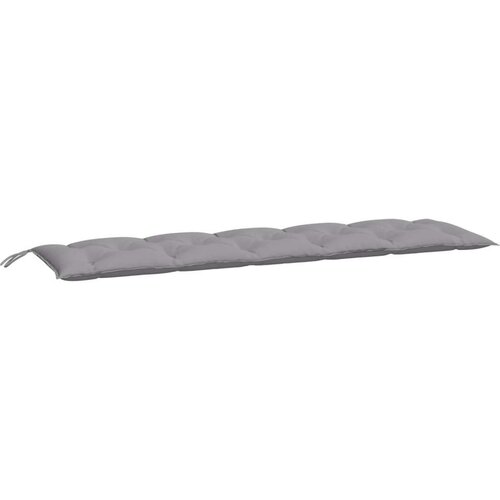 VidaXL Jastuk za vrtnu klupu sivi 180 x 50 x 7 cm od tkanine Oxford Slike