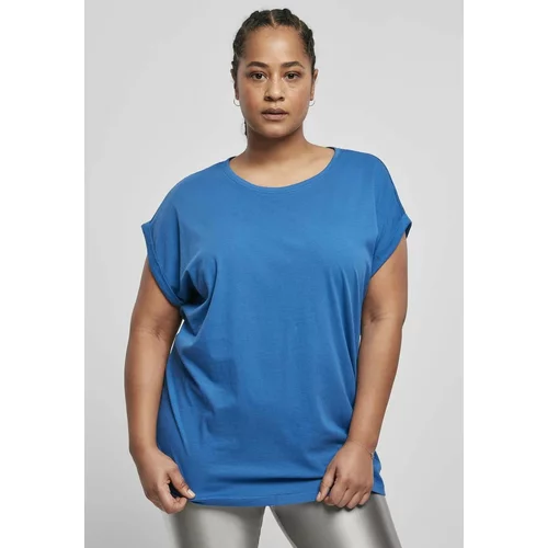 UC Curvy Women's Sports Blue T-Shirt with Extended Shoulder