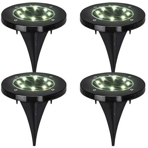 BAUHAUS Set solarnih svetilk (Solarna celica, LED, Trajanje osvetlitve: 6 h - 8 h, Črna, 4 kos) Cene