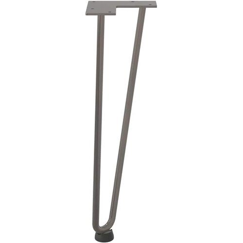  Noge s ukosnicama za stolić za kavu 4 kom. Prirodni čelik 42 cm Puni čelik Slike