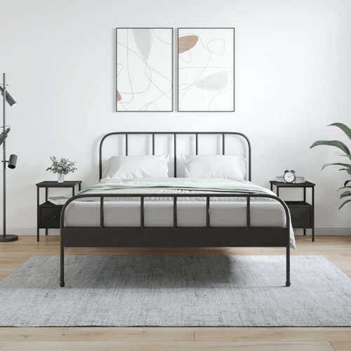 vidaXL Noćni ormarići 2 kom crni 34x36x50 cm od konstruiranog drva Cijene
