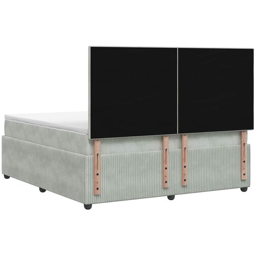  Boxspring krevet s madracem Svjetlosiva 160 x 200 cm Bar&amp;scaron;un Slike