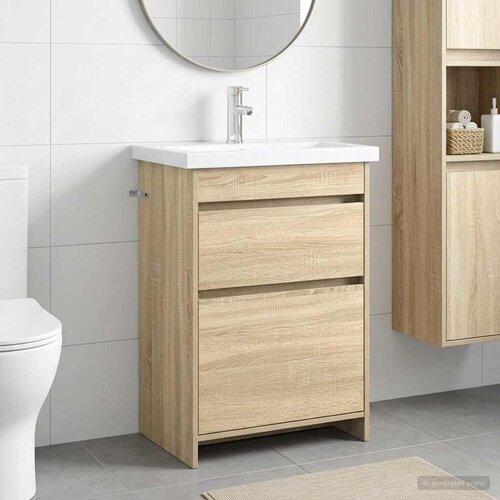  Set namje&scaron;taja za kupaonicu Hrast sonoma 61 x 40 x 84,5 cm Cijene