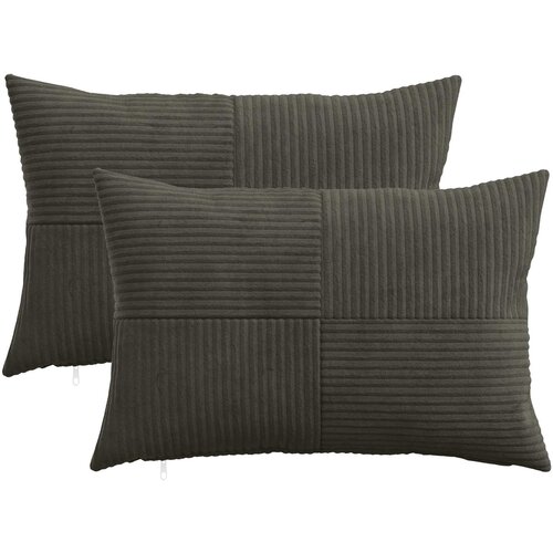  Presvlaka za jastuk 2 pcs ALMELO Antracit 50 x 70 cm Kord Cene