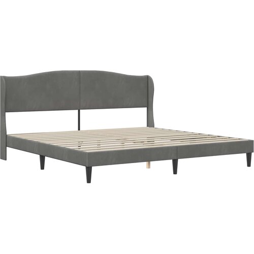  Okvir kreveta s madracem Tamnosiva 200 x 200 cm Bar&amp;scaron;un Slike