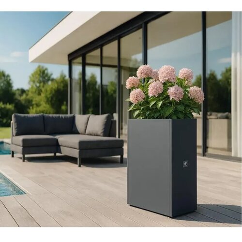 Herstera Garden Cube Divider XL | Metalna visoka žardinjera | 460 L | Antracit - BRANDED IN EU Cijene