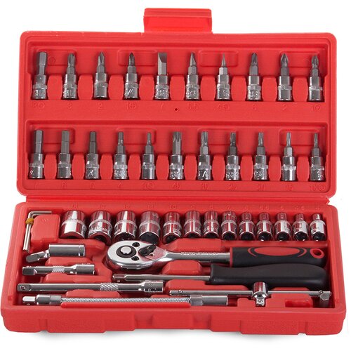  Set 1/4 nasadnih 46 delnih račen gedore Slike
