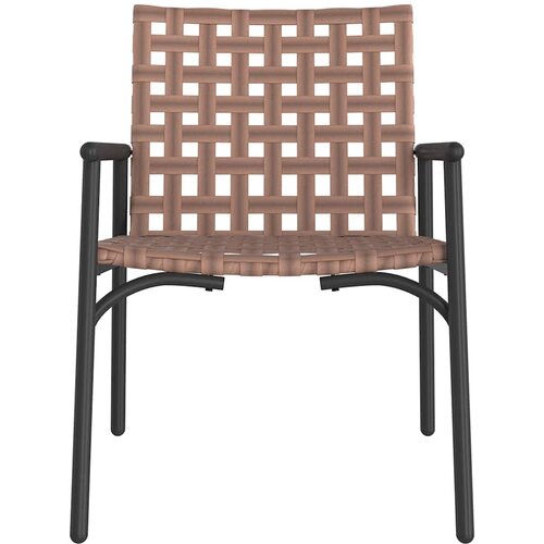 Vrtna stolica 2 pcs Smeđa 78 x 55,5 x 75,5 cm poliratan Slike