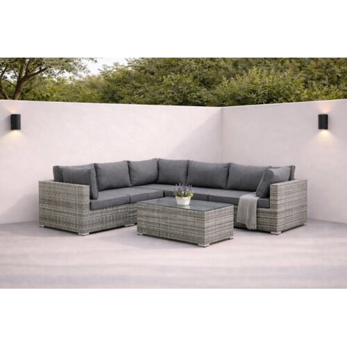 Venture Home Amazon kutna vrtna lounge garnitura, siva Cijene