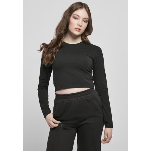 UC Ladies Women&amp;#039;s Organic Cropped Longsleeve Black Slike