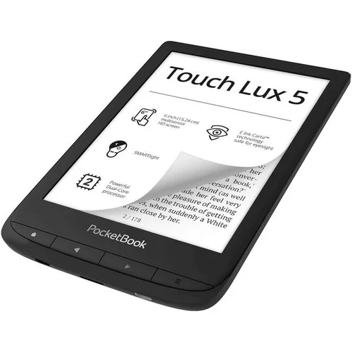 PocketBook E-bralnik Touch Lux 5, črn (PB628-P-WW)