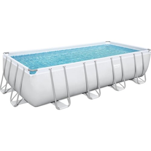 Bestway Komplet bazena z okvirjem Power Steel&amp;trade; 549 x 274 x 122 cm vključno s pe&amp;scaron;čenim filtrom svetlo siva Slike