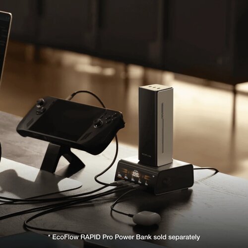 ECOFLOW rapid pro desktop charger (320W, 5 konektora, gan) Slike