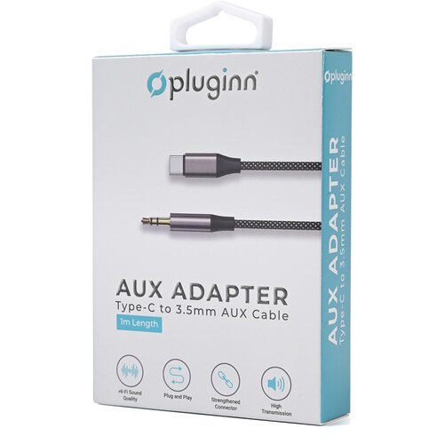  Adapter Plugi 3.5mm na Type C 1m crni Cene