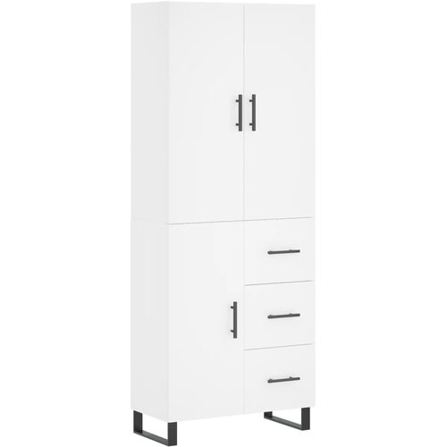 Maison Chic Visoka omara - Komoda - Predalnik bela 69,5x34x180 cm inženirski les, (21719147) Cene