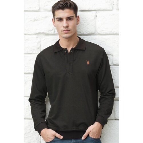 Dewberry V4007 MEN&amp;#039;S SWEATSHIRT-PLAIN BLACK Slike