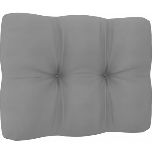 vidaXL jastuk za sofu od paleta sivi 50 x 40 x 10 cm