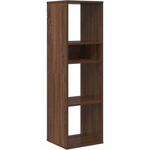 Maison Chic Knjižna omara - Knjižni regal rjavi hrast 34x31x112 cm inženirski les, (21725735) Slike