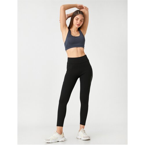 Koton Sport Leggings Minimally Printed Pocket Ankle Length Slike