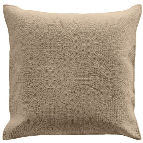 Douceur d int&amp;eacute;rieur Bež pre&amp;scaron;it komplet prevleke za odejo in prevleke za vzglavnik iz mikrovlaken 240x220 cm Romane &amp;ndash; Slike