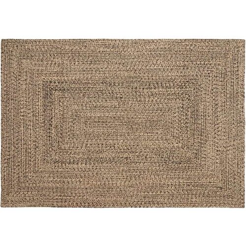 vidaXL Preproga Pletenje Naravna in črna 120 x 170 cm Juta Cene