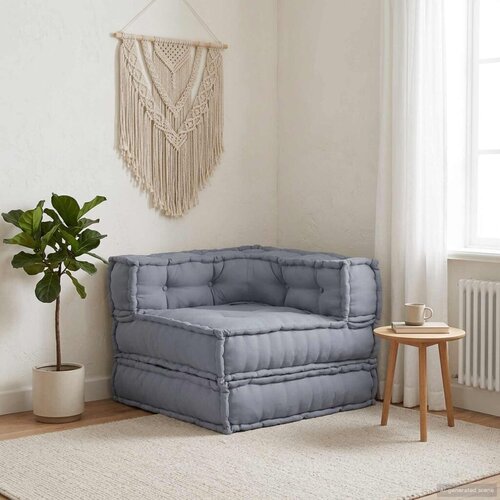  Modularna sofa Tkanina Siva 70 x 70 x 56 cm - Siva Kutna sofa Cijene