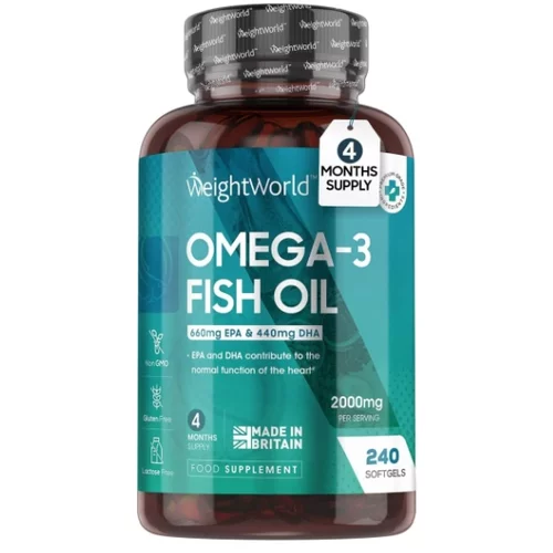 LocoNatura Omega-3 Fish Oil - Omega 3 meke kapsule (240 kapsula)