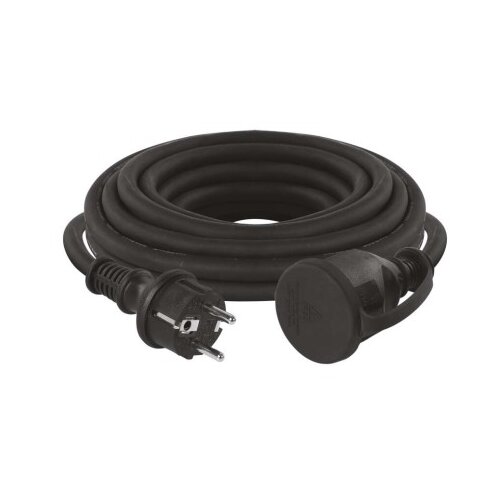  Zunanji podaljšek 5 m / 1 vtičnica / črni / guma-neopren / 250 V / 1,5 mm2 Cene