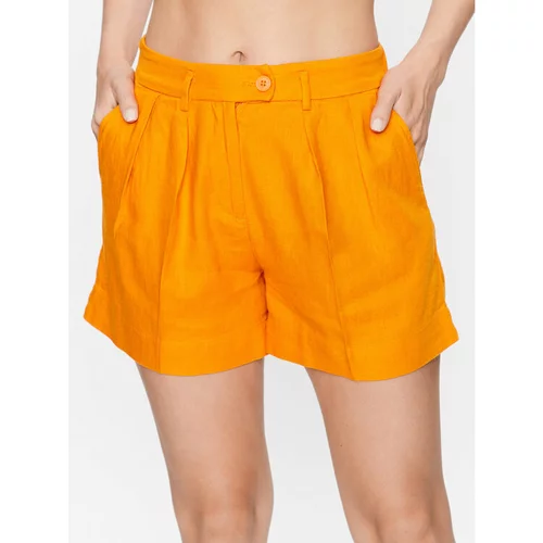 Sisley Kratke hlače iz tkanine 484QL900Q Oranžna Regular Fit