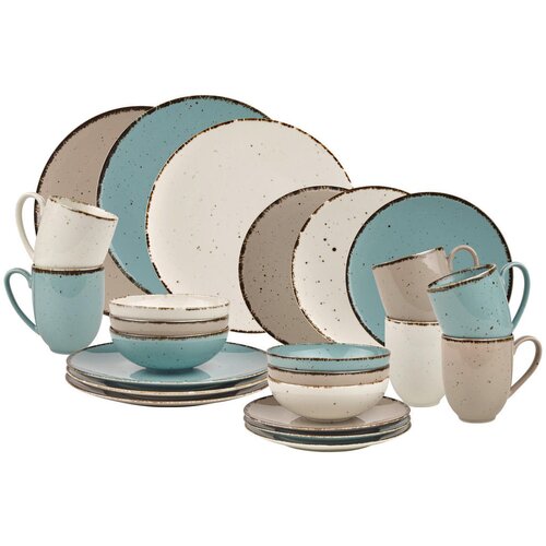 Landscape kombinirani servis urban life porcelan Cene