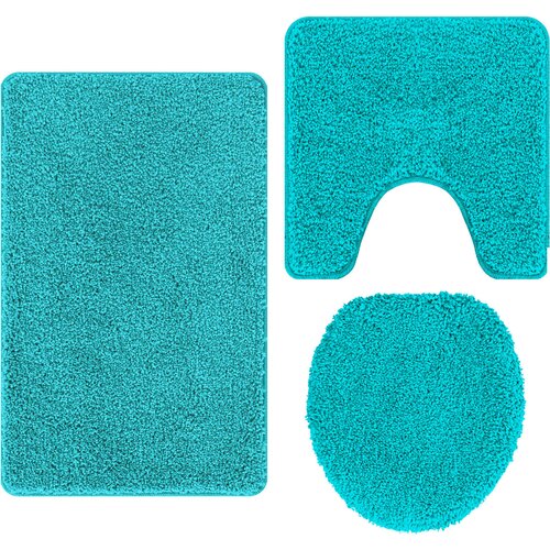  Set prostirki za kupatilo s protukliznom podlogom 3 pcs PP Slike