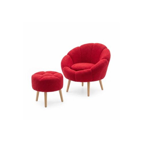 Atelier Del Sofa fotelja i tabure lida fuchsia Cene