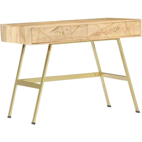 vidaXL Pisaći stol s ladicama 100 x 55 x 75 cm od masivnog drva manga Cijene