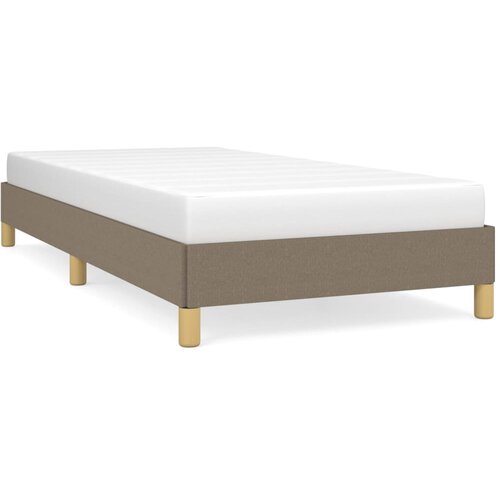 Maison Chic Posteljni okvir - Enojna postelja - Postelja za odrasle brez vzmetnice taupe 100x200 cm blago-J7644, (21760619) Slike