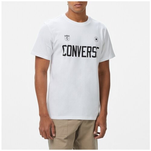 Converse Majice &amp;amp; Polo majice RETRO CHUCK SOCCER T SHIRT Bela Slike