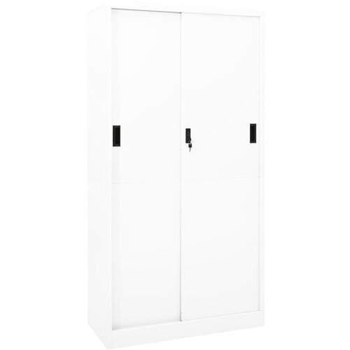 vidaXL uredski ormarić s kliznim vratima bijeli 90x40x180 cm čelični Cijene