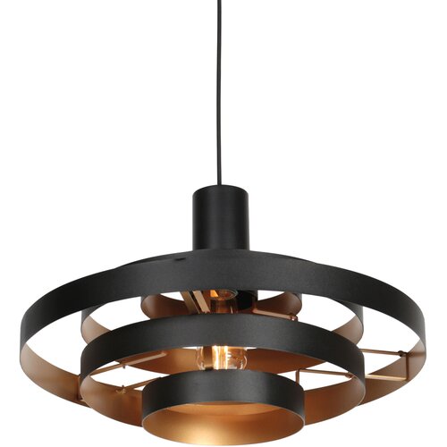 Steinhauer Retro hanglamp zwart rond - Halo Cirque Cene