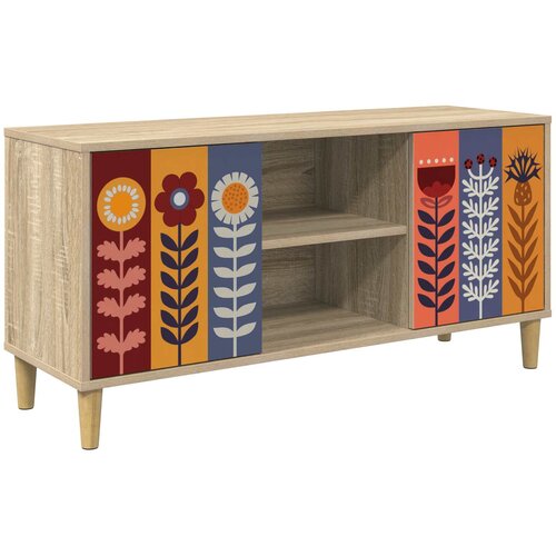  TV ormar RHENEN 102 x 33 x 50 cm Sonoma Konstruirano drvo Cijene