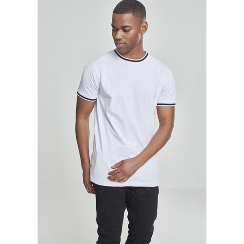 Urban Classics College T-shirt white/black Slike