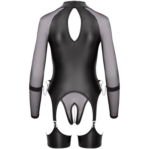 Cottelli Suspender Body &amp;amp; Soft Handcuffs Set 2644886 Black L Slike